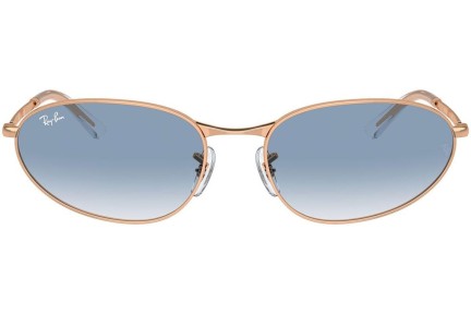 Okulary przeciwsłoneczne Ray-Ban RB3734 92023F Owalne Złote