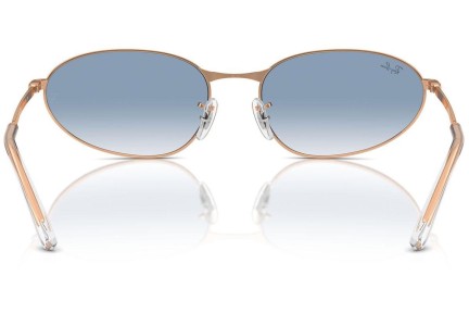 Okulary przeciwsłoneczne Ray-Ban RB3734 92023F Owalne Złote