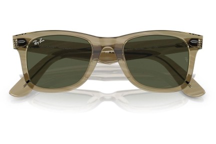 Okulary przeciwsłoneczne Ray-Ban Wayfarer RB2140F 138731 Kwadratowe Szare