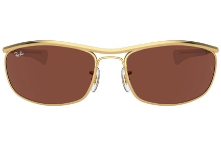 Okulary przeciwsłoneczne Ray-Ban Olympian I Deluxe RB3119M 001/C5 Prostokątne Złote