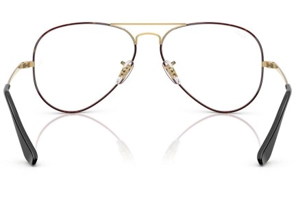 Okulary korekcyjne Ray-Ban Aviator RX6489 3175 Pilotki (Aviator) Złote