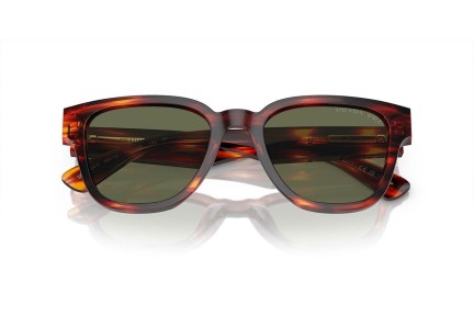 Okulary przeciwsłoneczne Prada PRA04SF 13O03R Polarized Kwadratowe Havana