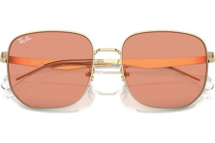 Okulary przeciwsłoneczne Ray-Ban RB3713D 921374 Prostokątne Złote