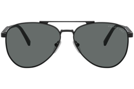 Okulary przeciwsłoneczne Prada PRA58S 1AB5Z1 Polarized Pilotki (Aviator) Czarne