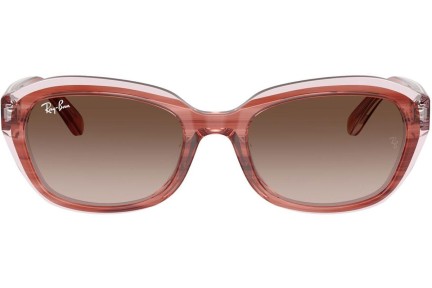 Okulary przeciwsłoneczne Ray-Ban Junior RJ9081S 717313 Prostokątne Brązowe