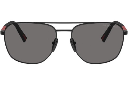 Okulary przeciwsłoneczne Prada Linea Rossa PS54ZS 1BO02G Polarized Owalne Czarne