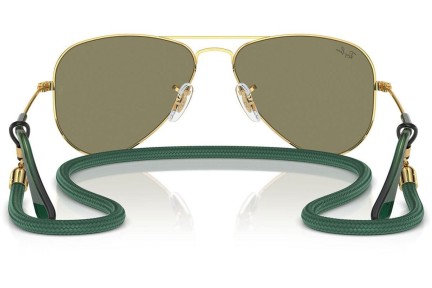 Okulary przeciwsłoneczne Ray-Ban Junior Aviator Junior RJ9506S 223/6R Pilotki (Aviator) Złote