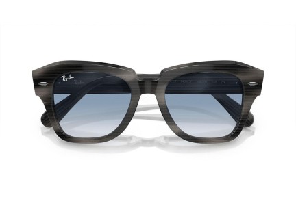 Okulary przeciwsłoneczne Ray-Ban State Street RB2186 14043F Kwadratowe Szare