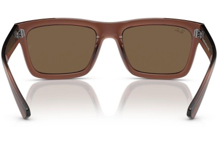 Okulary przeciwsłoneczne Ray-Ban Warren RB4396 667873 Prostokątne Brązowe