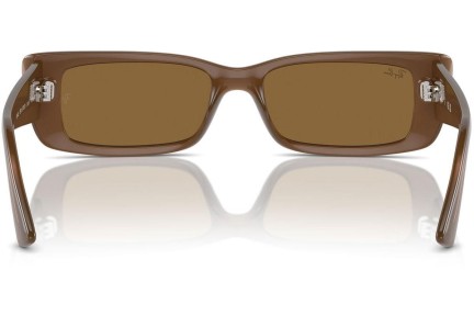 Okulary przeciwsłoneczne Ray-Ban RB4425 677973 Prostokątne Brązowe