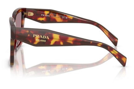 Okulary przeciwsłoneczne Prada PR24ZSF 22A20I Kwadratowe Havana