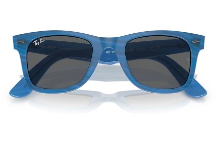 Okulary przeciwsłoneczne Ray-Ban Wayfarer RB2140F 1409B1 Kwadratowe Niebieskie