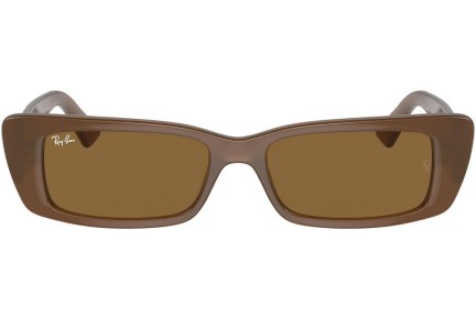 Okulary przeciwsłoneczne Ray-Ban RB4425 677973 Prostokątne Brązowe