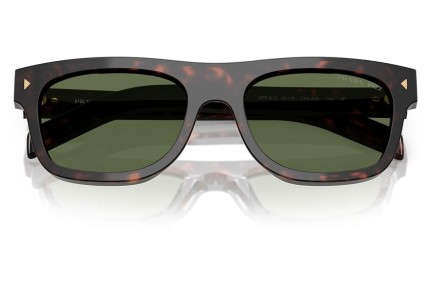 Okulary przeciwsłoneczne Prada PRB12S 17N20G Polarized Prostokątne Havana