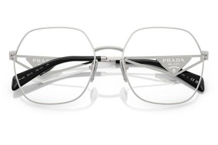 Okulary korekcyjne Prada PR59ZV 1BC1O1 Nieregularny Srebrne