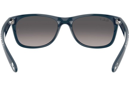 Okulary przeciwsłoneczne Ray-Ban New Wayfarer RB2132 6796M3 Polarized Kwadratowe Niebieskie