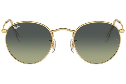 Okulary przeciwsłoneczne Ray-Ban Round Metal RB3447 001/BH Okrągłe Złote