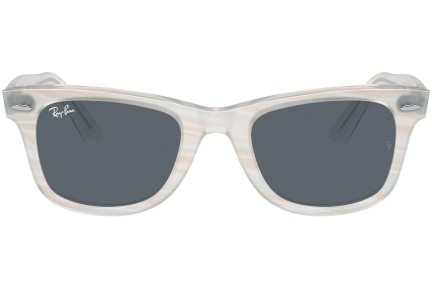 Okulary przeciwsłoneczne Ray-Ban Wayfarer RB2140F 1407R5 Kwadratowe Niebieskie