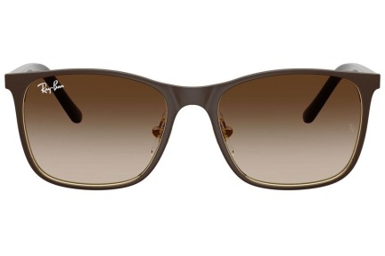 Okulary przeciwsłoneczne Ray-Ban Junior RJ9551S 297/13 Kwadratowe Brązowe