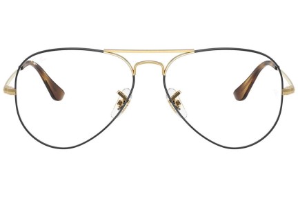 Okulary korekcyjne Ray-Ban Aviator RX6489 3177 Pilotki (Aviator) Złote