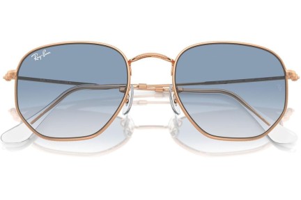 Okulary przeciwsłoneczne Ray-Ban Hexagonal RB3548 92023F Pilotki (Aviator) Złote