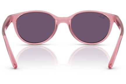 Okulary przeciwsłoneczne Ray-Ban Junior RJ9080S 71691A Okrągłe Różowe