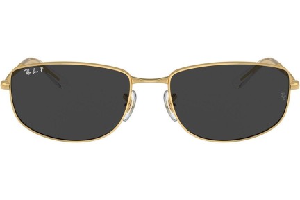 Okulary przeciwsłoneczne Ray-Ban RB3732 001/48 Polarized Nieregularny Złote