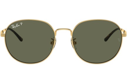 Okulary przeciwsłoneczne Ray-Ban RB3727D 001/9A Polarized Okrągłe Złote