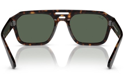 Okulary przeciwsłoneczne Ray-Ban Corrigan RB4397 135971 Flat Top Havana