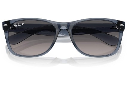 Okulary przeciwsłoneczne Ray-Ban New Wayfarer RB2132 6592M3 Polarized Kwadratowe Niebieskie