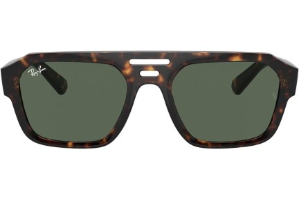 Okulary przeciwsłoneczne Ray-Ban Corrigan RB4397 135971 Flat Top Havana