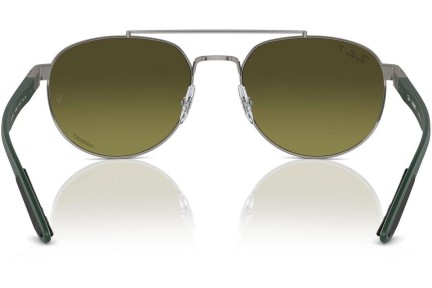 Okulary przeciwsłoneczne Ray-Ban RB3736CH 92696O Polarized Prostokątne Szare