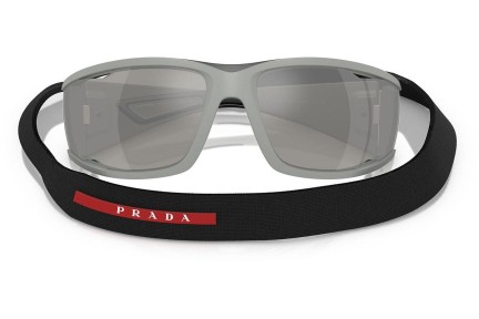 Okulary przeciwsłoneczne Prada Linea Rossa PSA04S 13Z05A Prostokątne Szare