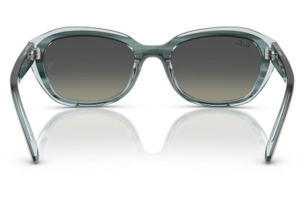 Okulary przeciwsłoneczne Ray-Ban Junior RJ9081S 717511 Prostokątne Zielone