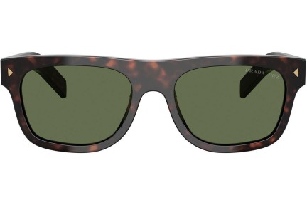 Okulary przeciwsłoneczne Prada PRB12S 17N20G Polarized Prostokątne Havana