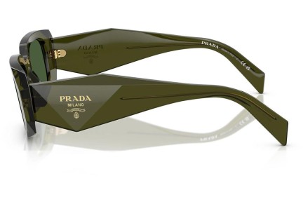 Okulary przeciwsłoneczne Prada PR17WS 19Z1I0 Prostokątne Zielone