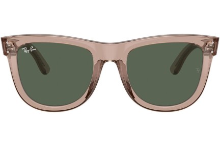 Okulary przeciwsłoneczne Ray-Ban Wayfarer Reverse RBR0502S 6727VR Kwadratowe Brązowe