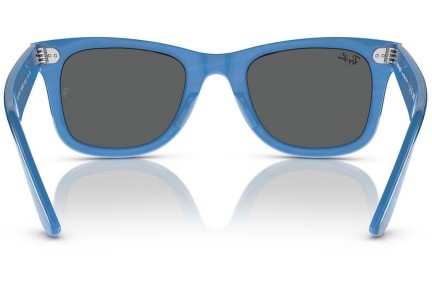 Okulary przeciwsłoneczne Ray-Ban Wayfarer RB2140F 1409B1 Kwadratowe Niebieskie