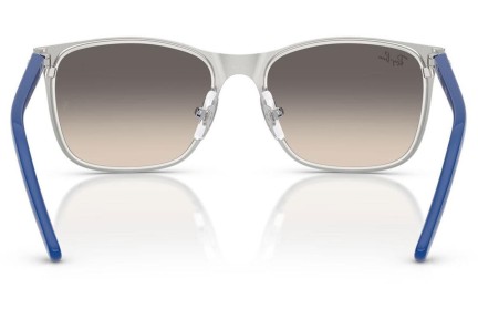 Okulary przeciwsłoneczne Ray-Ban Junior RJ9551S 298/11 Kwadratowe Niebieskie