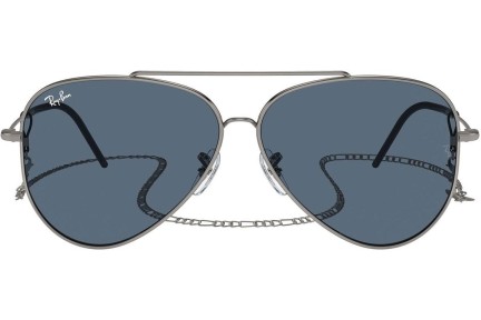 Okulary przeciwsłoneczne Ray-Ban Aviator Reverse RBR0101S 004/3A Pilotki (Aviator) Srebrne