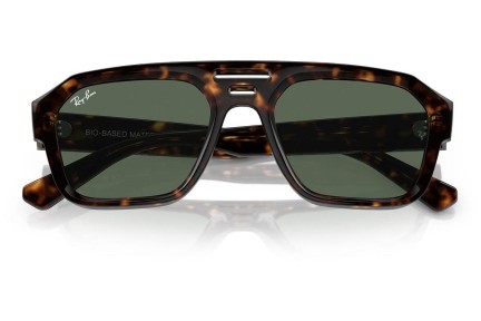 Okulary przeciwsłoneczne Ray-Ban Corrigan RB4397 135971 Flat Top Havana