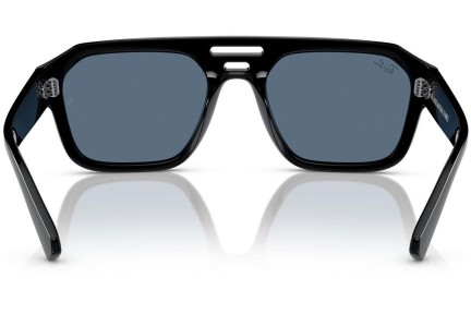 Okulary przeciwsłoneczne Ray-Ban Corrigan RB4397 667780 Flat Top Czarne