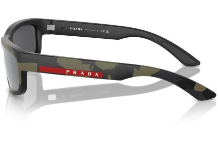 Okulary przeciwsłoneczne Prada Linea Rossa PS05ZS 14X07G Prostokątne Czarne