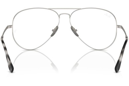 Okulary korekcyjne Ray-Ban RX8789 1002 Pilotki (Aviator) Srebrne