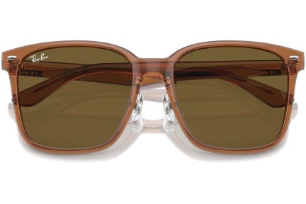 Okulary przeciwsłoneczne Ray-Ban RB2206D 663673 Kwadratowe Brązowe