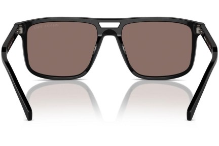 Okulary przeciwsłoneczne Prada PRA22SF 16K30H Polarized Prostokątne Czarne