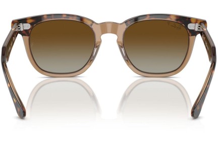 Okulary przeciwsłoneczne Ray-Ban Junior RJ9098S 7152T5 Polarized Kwadratowe Havana