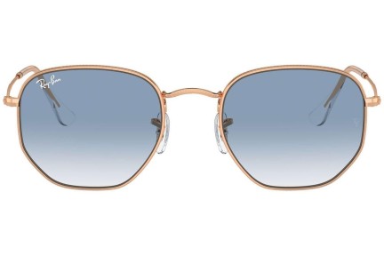 Okulary przeciwsłoneczne Ray-Ban Hexagonal RB3548 92023F Pilotki (Aviator) Złote