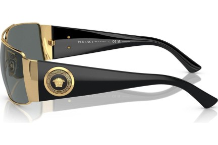 Okulary przeciwsłoneczne Versace VE2163 100281 Polarized Prostokątne Złote