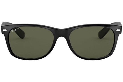 Okulary przeciwsłoneczne Ray-Ban New Wayfarer Classic RB2132 901/58 Polarized Kwadratowe Czarne